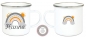 Preview: ♥ Becher Tasse Emaillebecher Regenbogen Sterne Sonne Wolken Einschulung KITA Wunschname, Dankeschön, Geburtstag, Abschied, Jubiläum, Geschenk, Kommunion, Firmung Konfirmation, Becher von Lüttentüddel